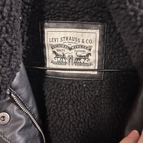 Levis leather sherpa jacket - Picture 1 of 2